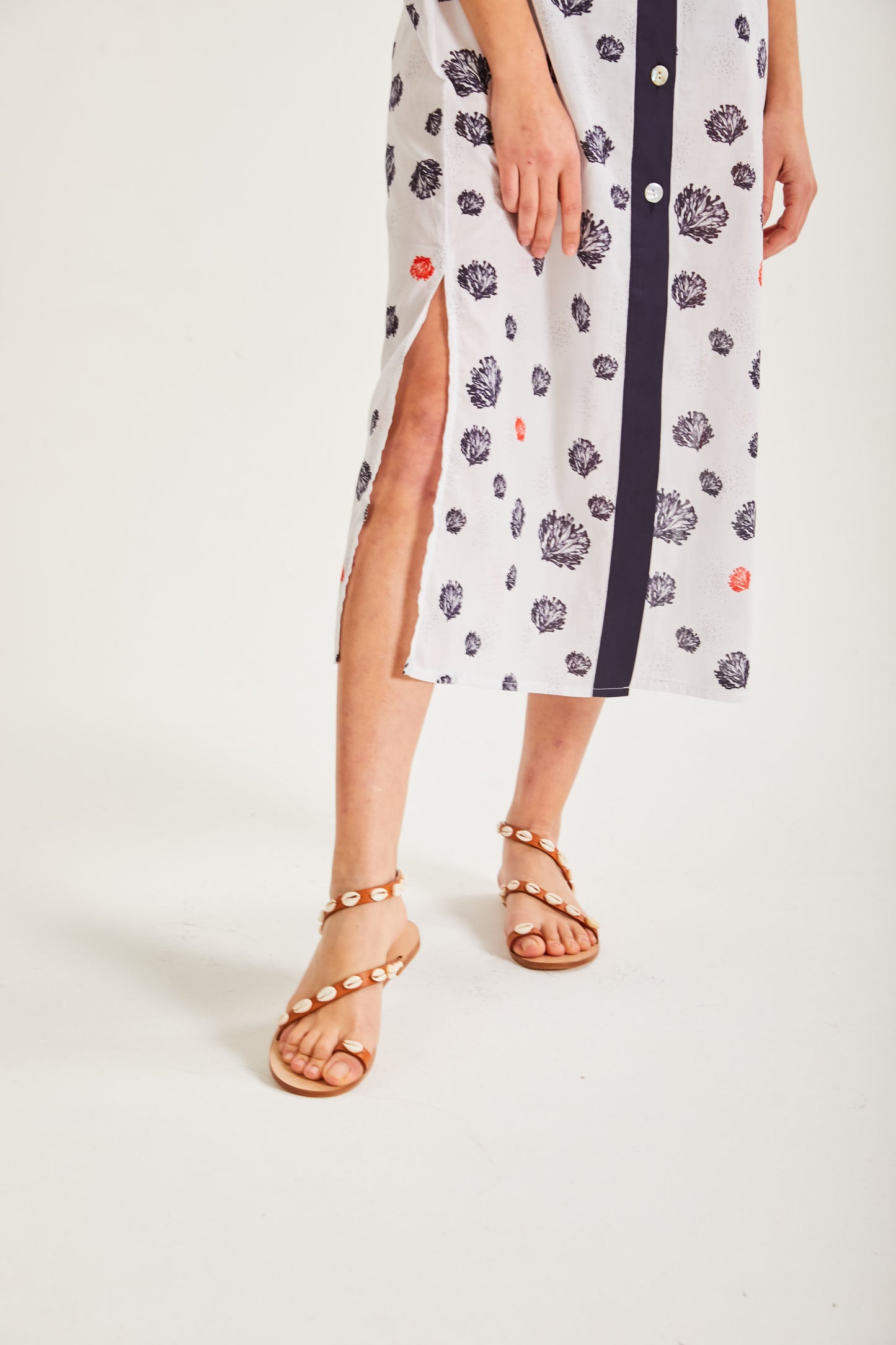Coral Sleeveless Dress