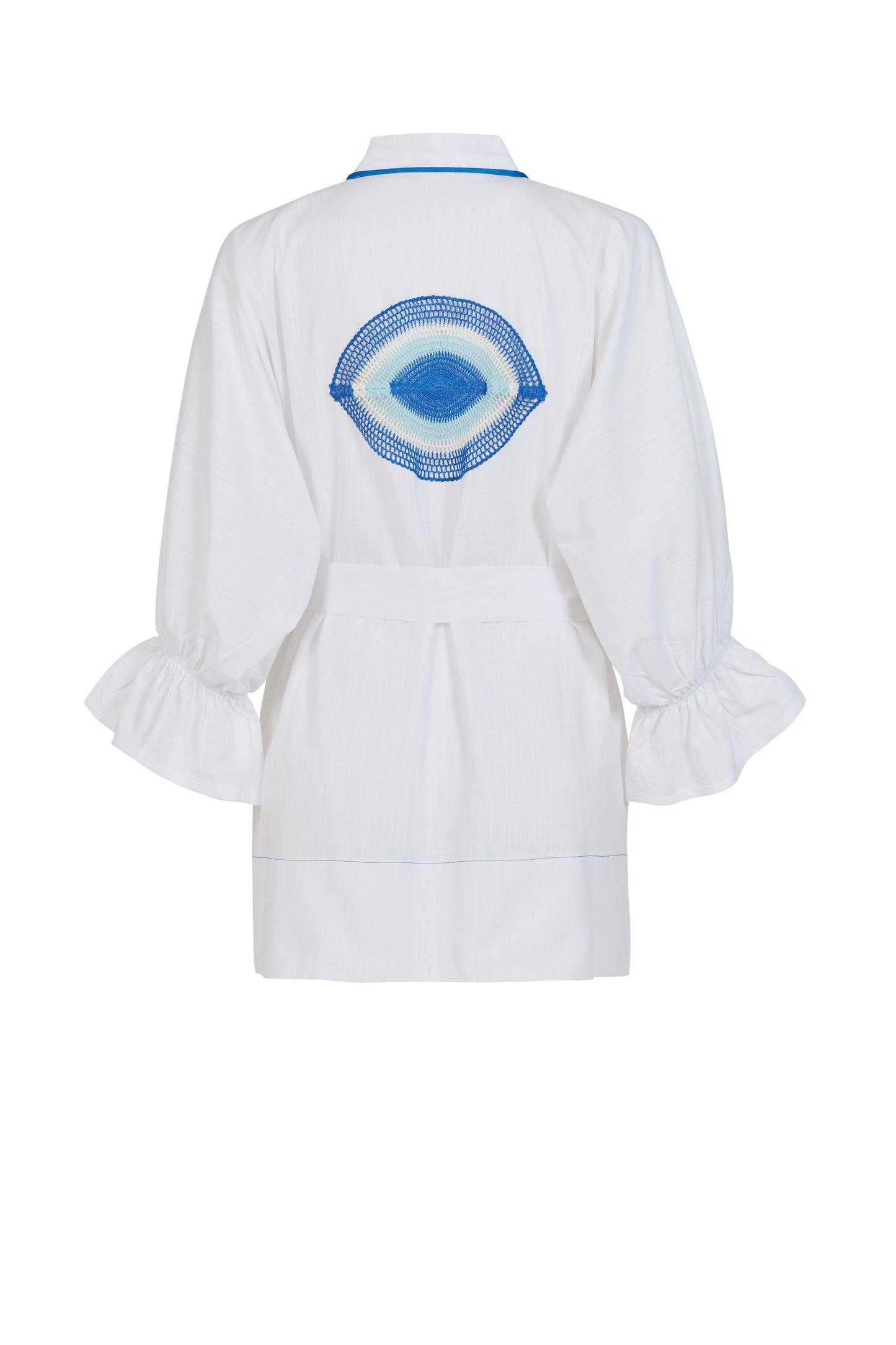 Protect Me Mini Kimono Beyaz