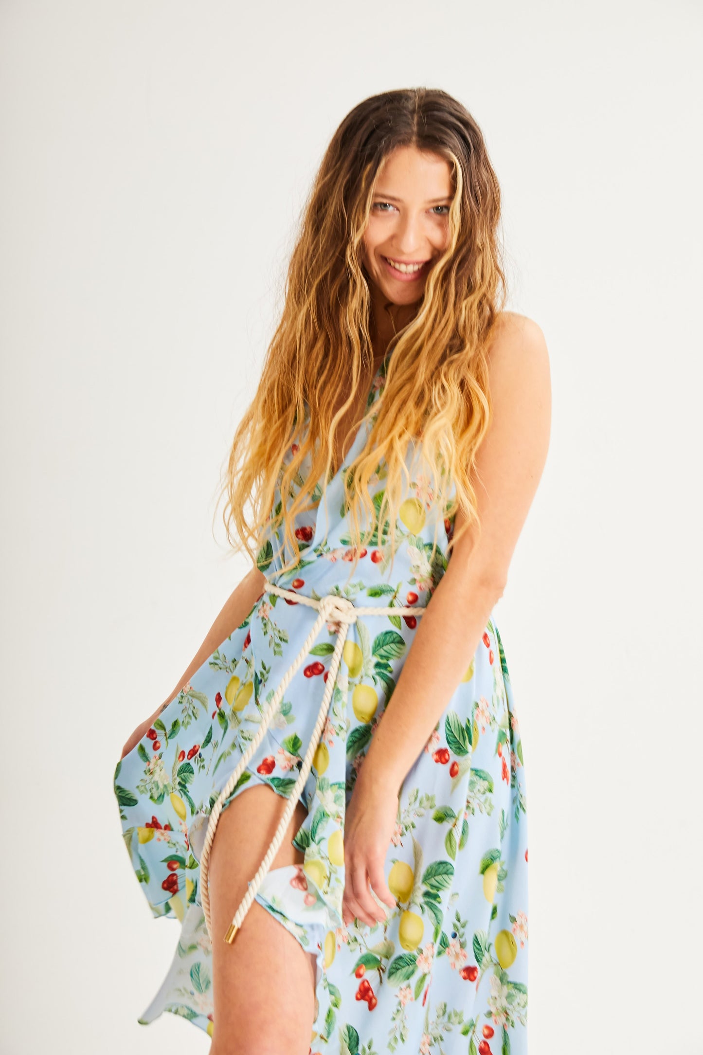 Cherry Blossom Ruffle Dress
