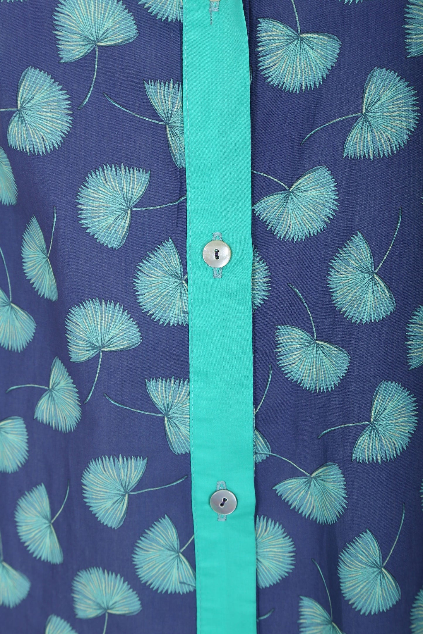 Leaves on Blue Chemise